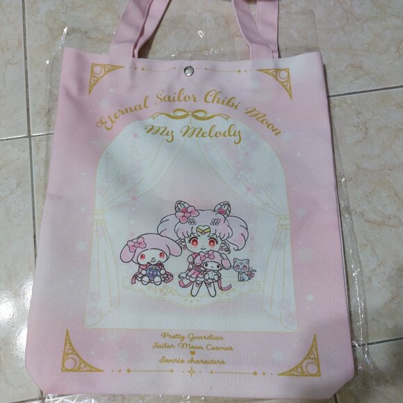 Super Cute Sailor Moon Sanrio Tote Bag My Melody Pink Tote Practical Tote - Picture 10 of 14